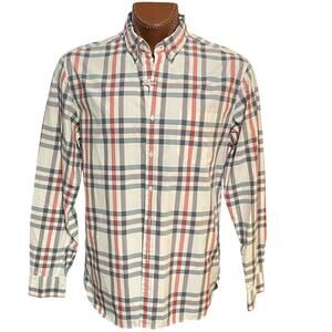 J. Crew Men's Classic Shirt Secret Wash Button Down Plaid Slim Size XL